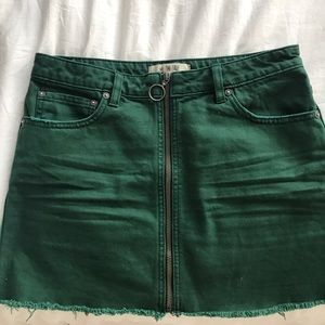 Free people zip it up mini skirt